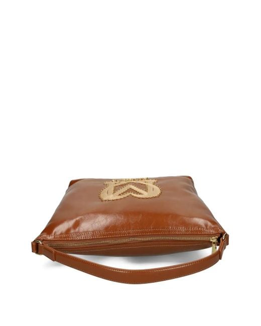 Love Moschino スタッズ ショルダーバッグ Brown