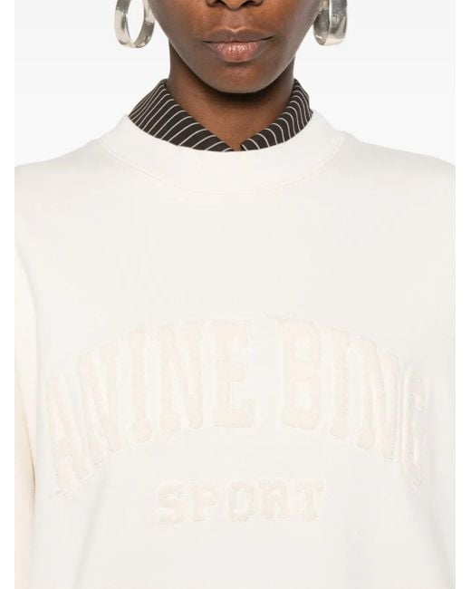 Anine Bing ロゴ スウェットシャツ White