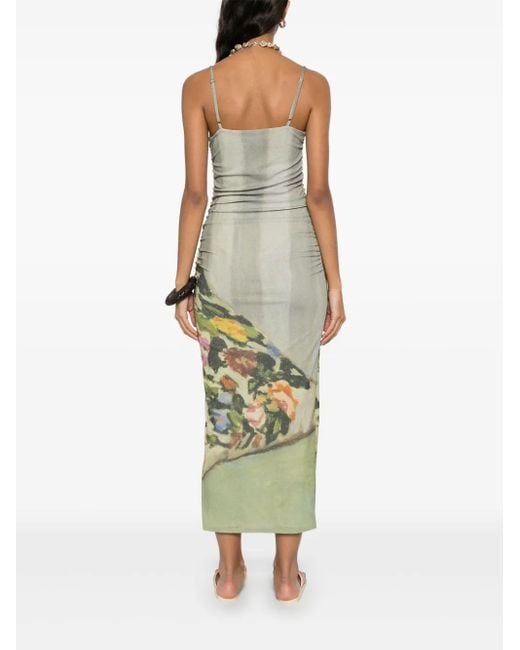 Nanushka Green Alexa Midi Dress