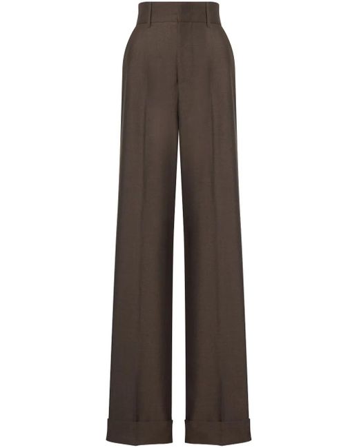 Pantalones de talle alto Philosophy Di Lorenzo Serafini de color Brown