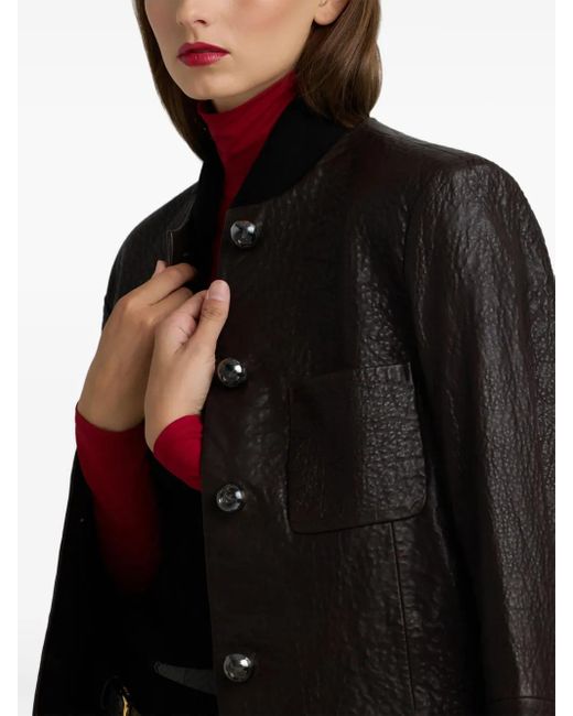 St. John レザーコート Black