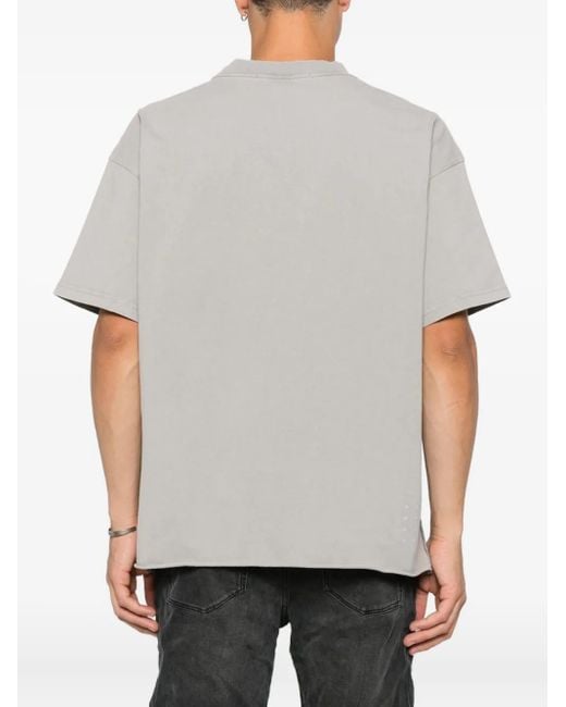 Ksubi Gray Blasted Ekcess T-Shirt for men