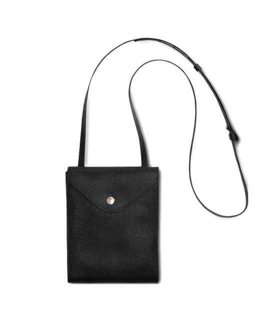 Lemaire Enveloppe A5 Notebook Cover Crossbody Bag Black