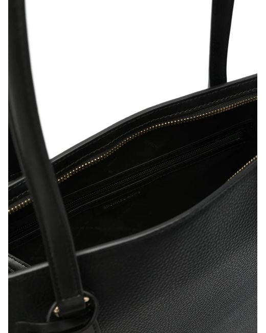 Michael Kors Black Andie Logo-Charm Tote Bag