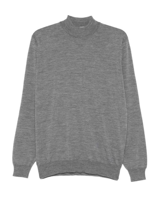 Lardini Pullover mit Stehkragen in Gray für Herren