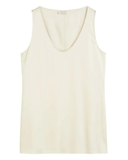 Marc O' Polo Natural Scoop-Neck Sleeveless Top