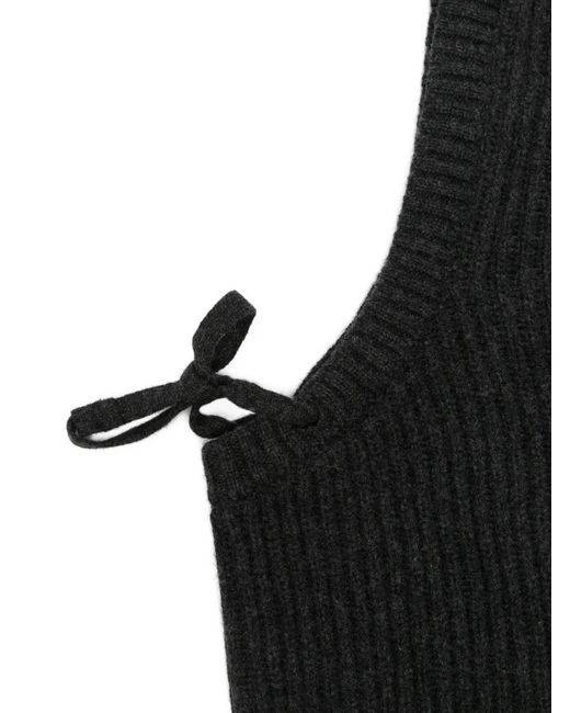 Gran Sasso Black Ribbed Balaclava