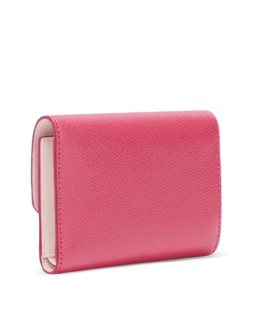 Furla Pink Small Iride Compact Wallet
