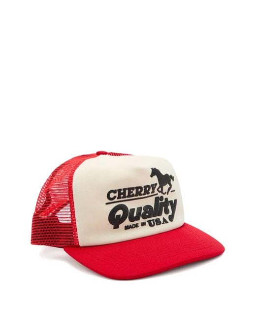 CHERRY LA Red Quality Logo Cap for men