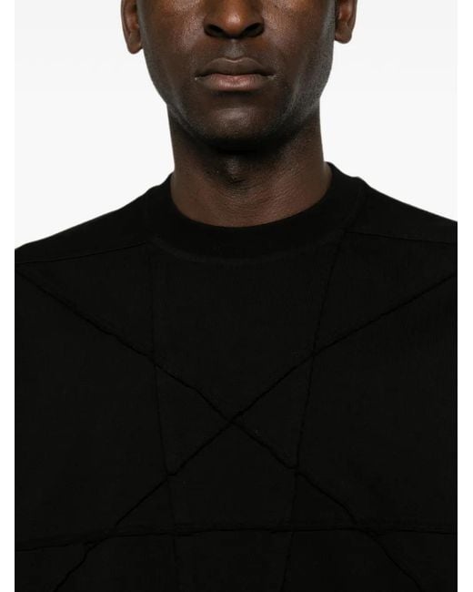 Rick Owens Black Jumbo Round-Neck T-Shirt for men
