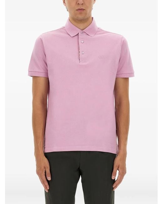 Etro Poloshirt Met Knopen in het Pink voor heren