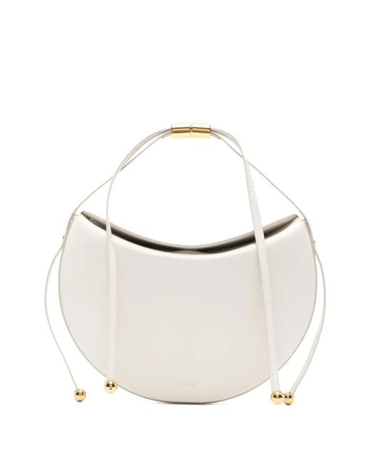 Furla White S Moonstone Adjustable-Strap Tote Bag
