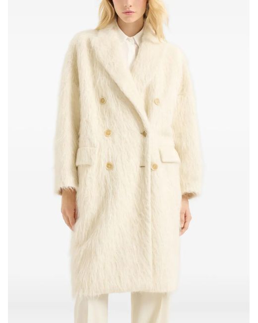 Brunello Cucinelli Jas Met Dubbele Rij Knopen in het Natural