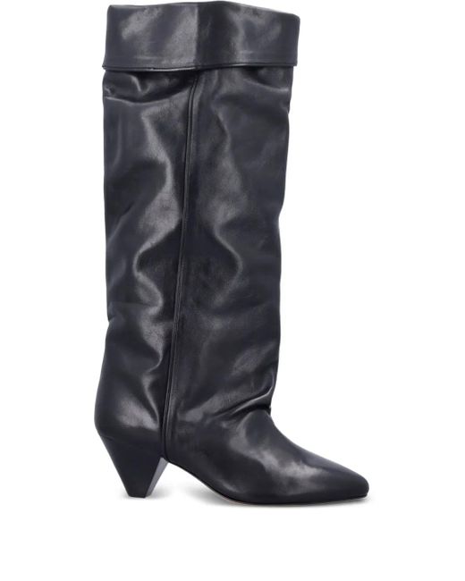 Isabel Marant Blue Elita Leather Boots