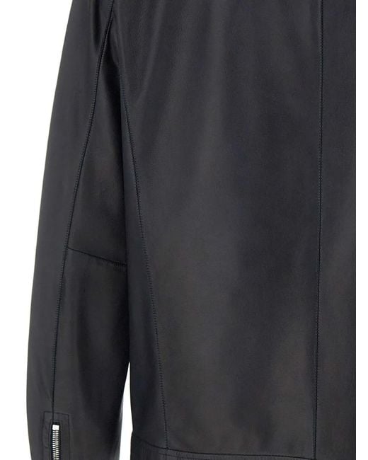 CONCEPT LEATHER Gray Siena Leather Jacket for men