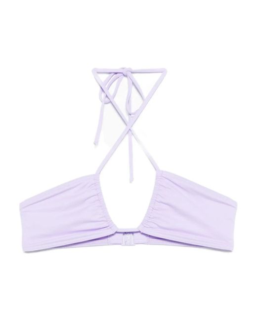Mc2 Saint Barth Bikinitop Met Gekruiste Bandjes En Halternek in het White