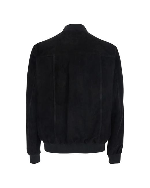 Low Brand Black Buttoned Jacket for men