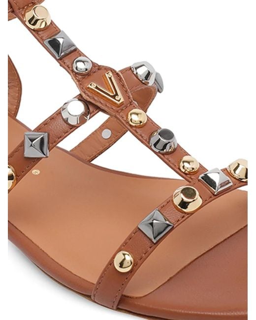 Via Roma 15 Brown Leather Sandals