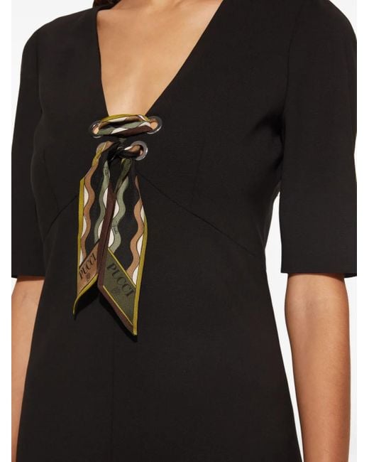 Emilio Pucci Jurk Met Vivara Print in het Black