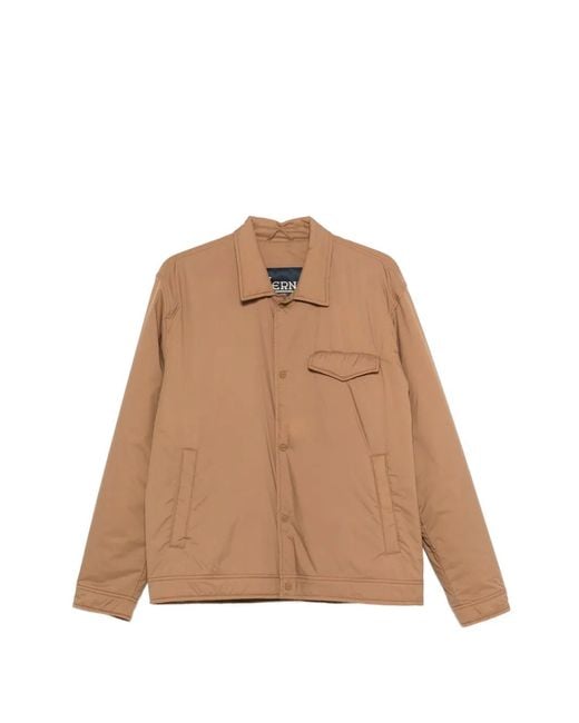 Herno Natural Padded Shirt Jacket for men
