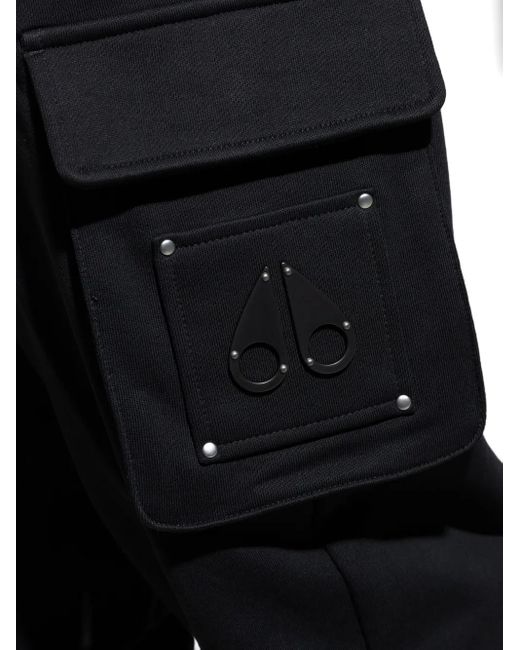 Moose Knuckles Blue Cargo-Pocket Track Pants for men