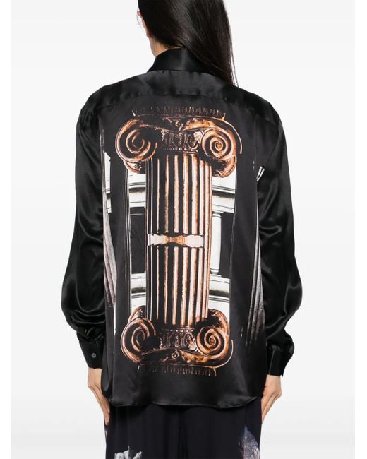 Camisa Column Tessitura Body Couture de hombre de color Black