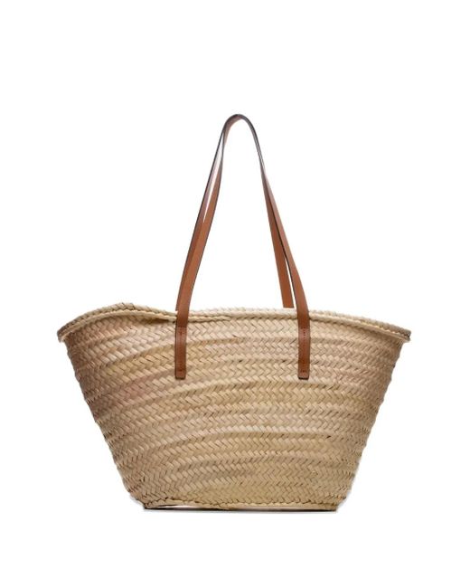 Poche Paris Top-Handles Straw Tote Bag in Natural | Lyst