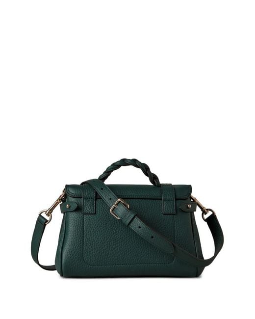 Mulberry Green Mini Alexa Braided-Handle Shoulder Bag