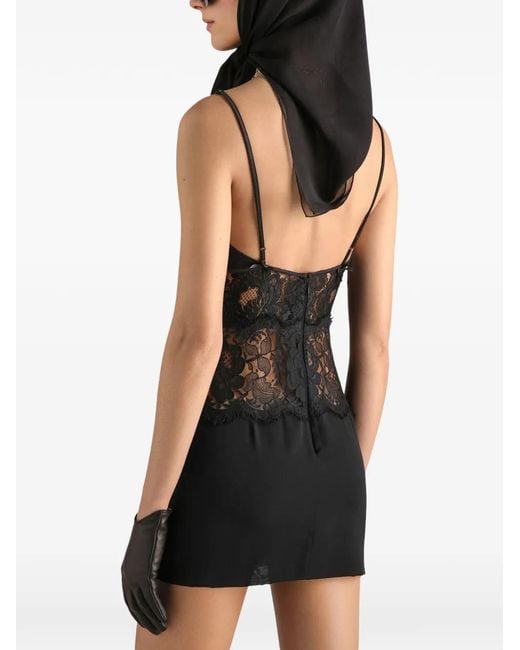 Dolce & Gabbana Black Silk Georgette Dress