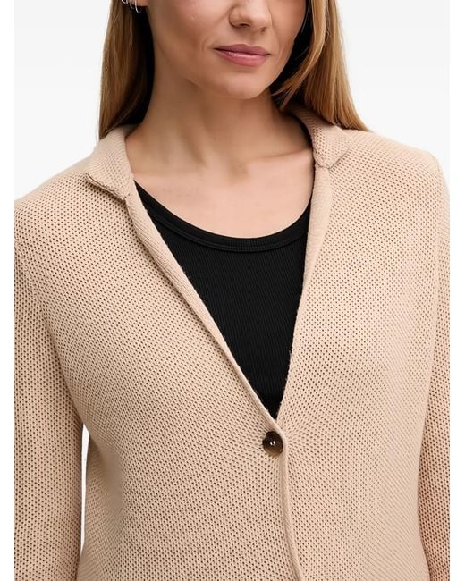Benetton Natural Patch-Pocket Cardigan