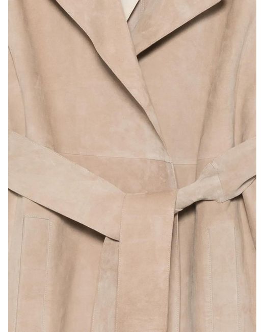 Arma Natural Yava Suede Coat