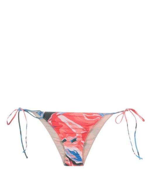 Clube Bossa Pink Aava Graphic-print Bikini Bottoms