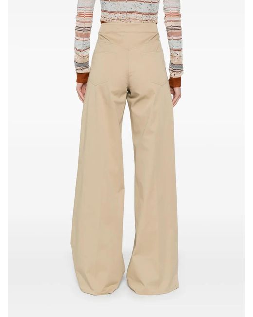 Etro Natural Panel Detail Trousers