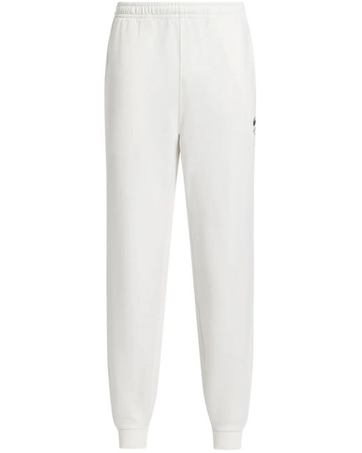 Lacoste White Organic Cotton Logo Track Pants for men