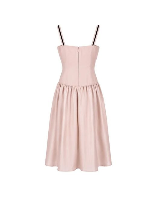 Nafsika Skourti Pink Crystal-Embellished Dress