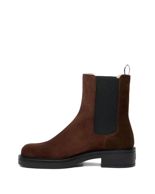 Stuart Weitzman Brown Celia Chelsea Boots