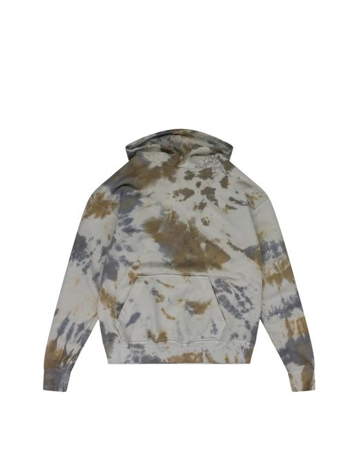 Rhude Gray Tie-Dye Hoodie for men