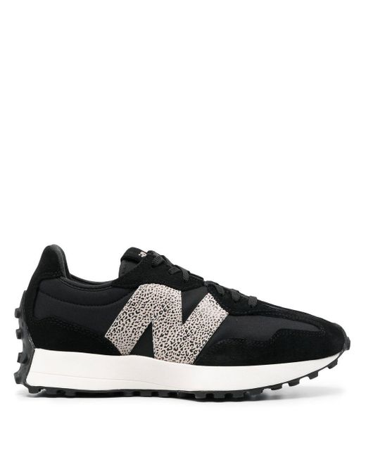 New Balance 327 Moombean Leopard Sneakers in Black Lyst