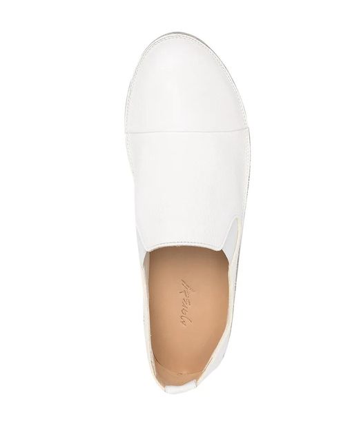 Marsèll White Strasacco Leather Loafers for men