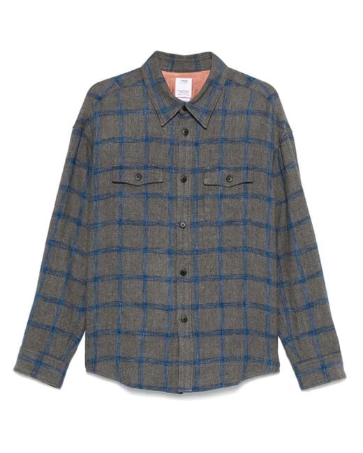 Visvim Blue Checked Shirt for men