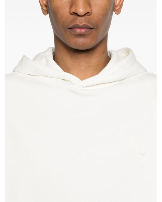 Vision Of Super White Flame-Embossed Hoodie for men