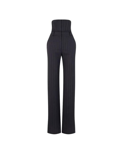 Monse Black Striped Tailored Trousers