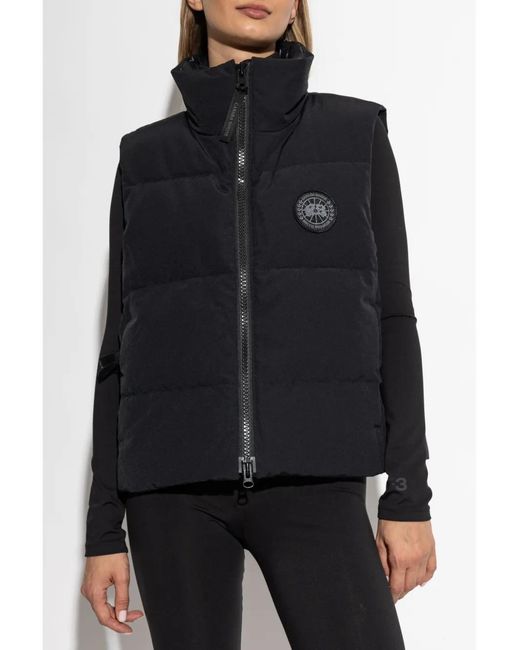 Canada Goose Black Hooded Down Quilted Gilet