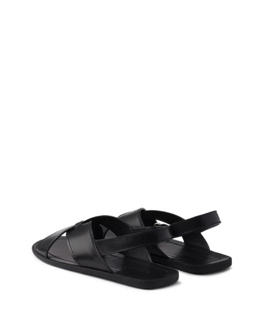 Prada Black Decò Sandals for men