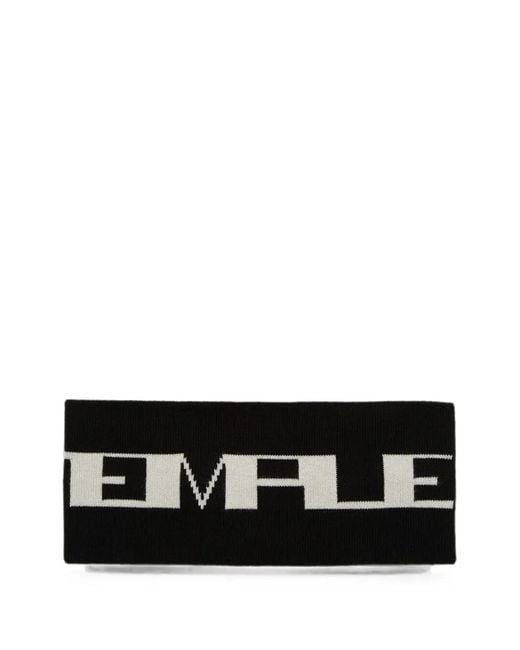 Rick Owens Black Logo-Intarsia Headband