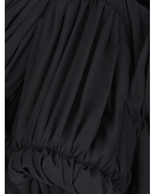 Comme des Garçons Black Gathered Ruffled Jacket