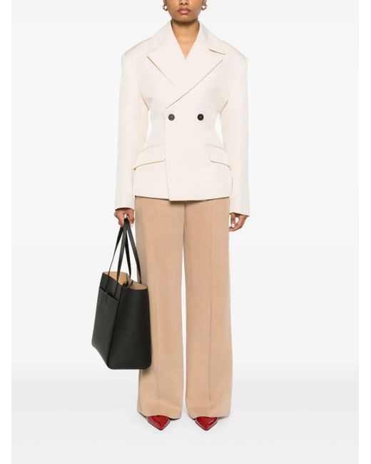 HUGO Natural High-Waisted Trousers