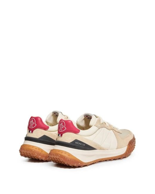Moncler White City Trek Low-Top Sneakers