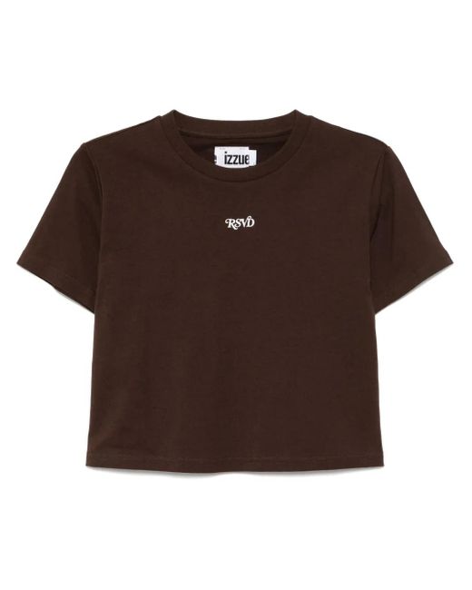 Izzue エンブロイダリー Tシャツ Brown