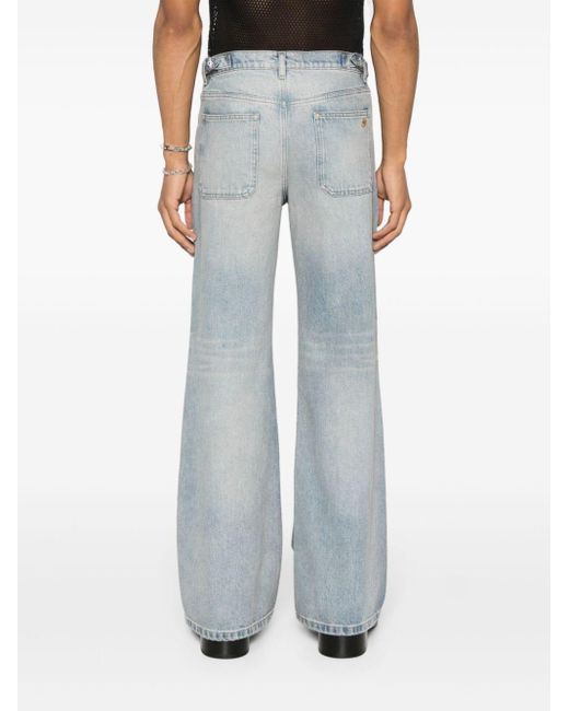 Courreges Straight Jeans in het Blue voor heren